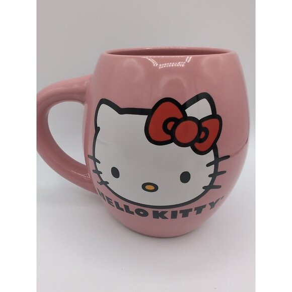 Hello Kitty Pink Mug 2022 Sanrio Bioworld Micro/Dishwasher Safe - Picture 4 of 4